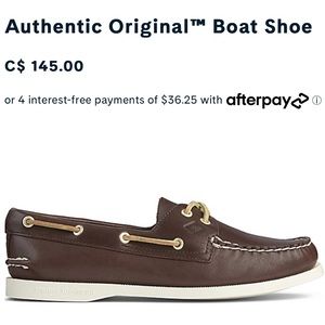 Sperry Topsider Brown Leather Boat Shoe Size 8